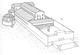 Basilica di S. Pietro nel 400 d.C. (Frazer)