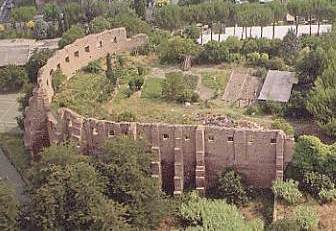 Veduta aerea della basilica costantiniana